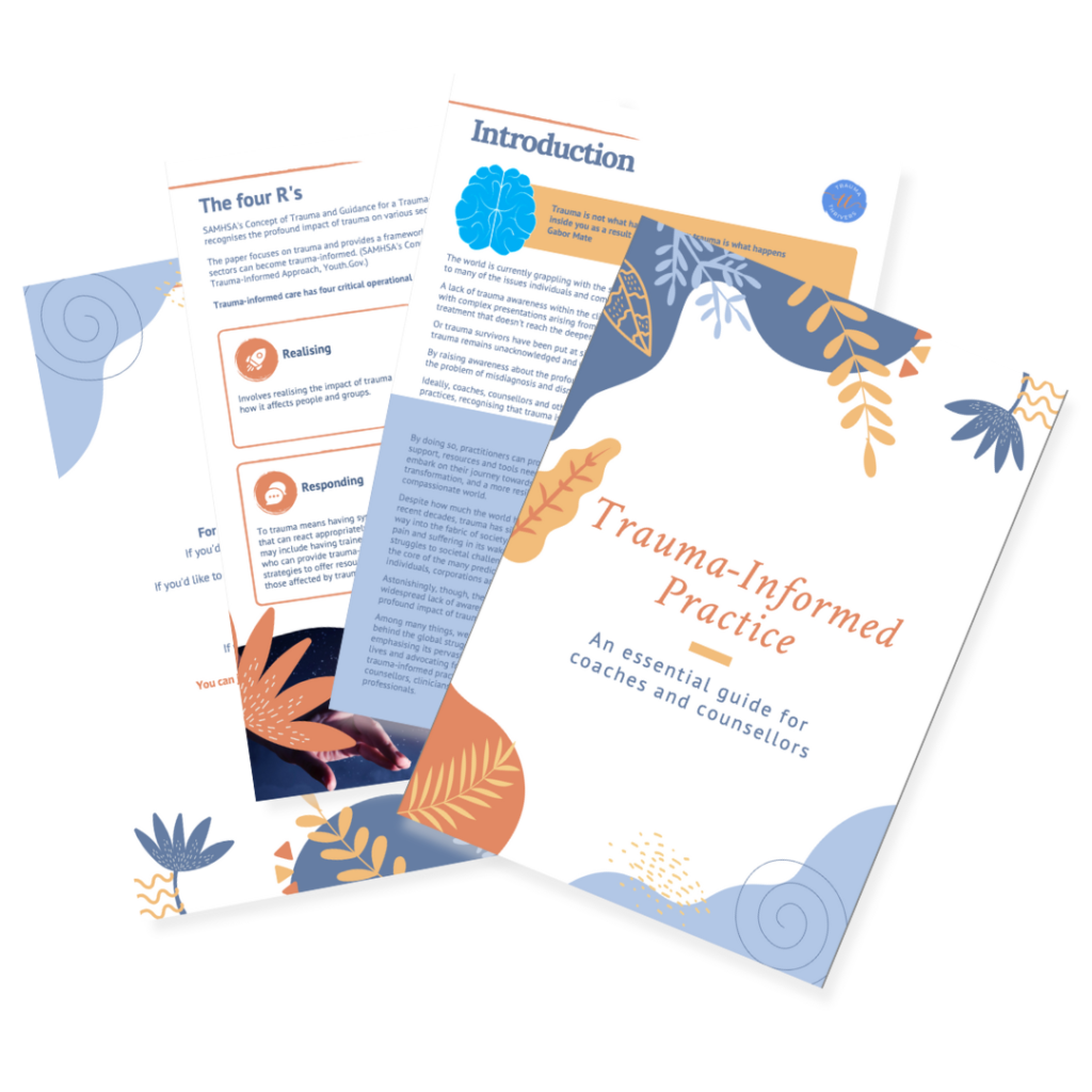 Trauma-Informed Practice guide for coaches, counsellors